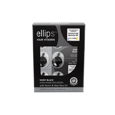 Ellips Shiny Black - 6 capsules per pack